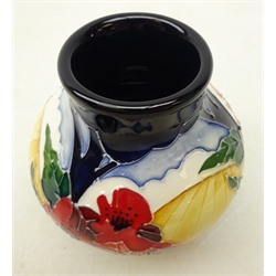  Moorcroft baluster vase decorated in the 'Forever England' pattern by Vicky Lovatt, H9cm   
