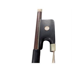 Early 19th century English cello by Samuel Gilkes of London, circa 1820, with two piece back and pine table finished in a golden brown varnish, certificate of authenticity from D.R Hill & Son, Buckinghamshire, numbered H494 in their records, in Hiscox hard case, with two horse hair cello bows, the first an English example stamped Ferranda Millars Liverpool, the second a German example stamped R. Paesold, both with ebonised mother of pearl/abalone frogs and ivory tip plates
This item has been registered for sale under Section 10 of the APHA Ivory Act