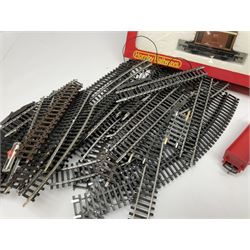 '00' gauge - Hornby Freightmaster train set with Class 31 A1A-A1A diesel locomotive No.D5572; Tri-ang RS24 train set (lacking locomotive); both boxed; three unboxed locomotives (one for spares or repair); four wagons; and quantity of track