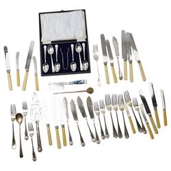Small amount of silver plated and other cutlery