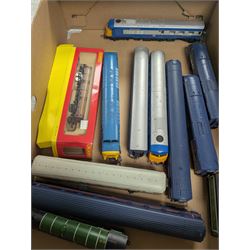 00 gauge model railway items, including Hornby Virgin HST 4 Car Train Set 'Maiden Voyager' and 'Lady in Red', Lima HST 4 Car set 'The Great Racer', other locomotives, rolling stock, track and accessories 