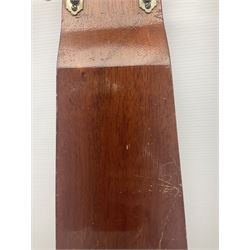 Early 1960s lap steel electric guitar with mahogany body and Plato pick-up, L81.5cm