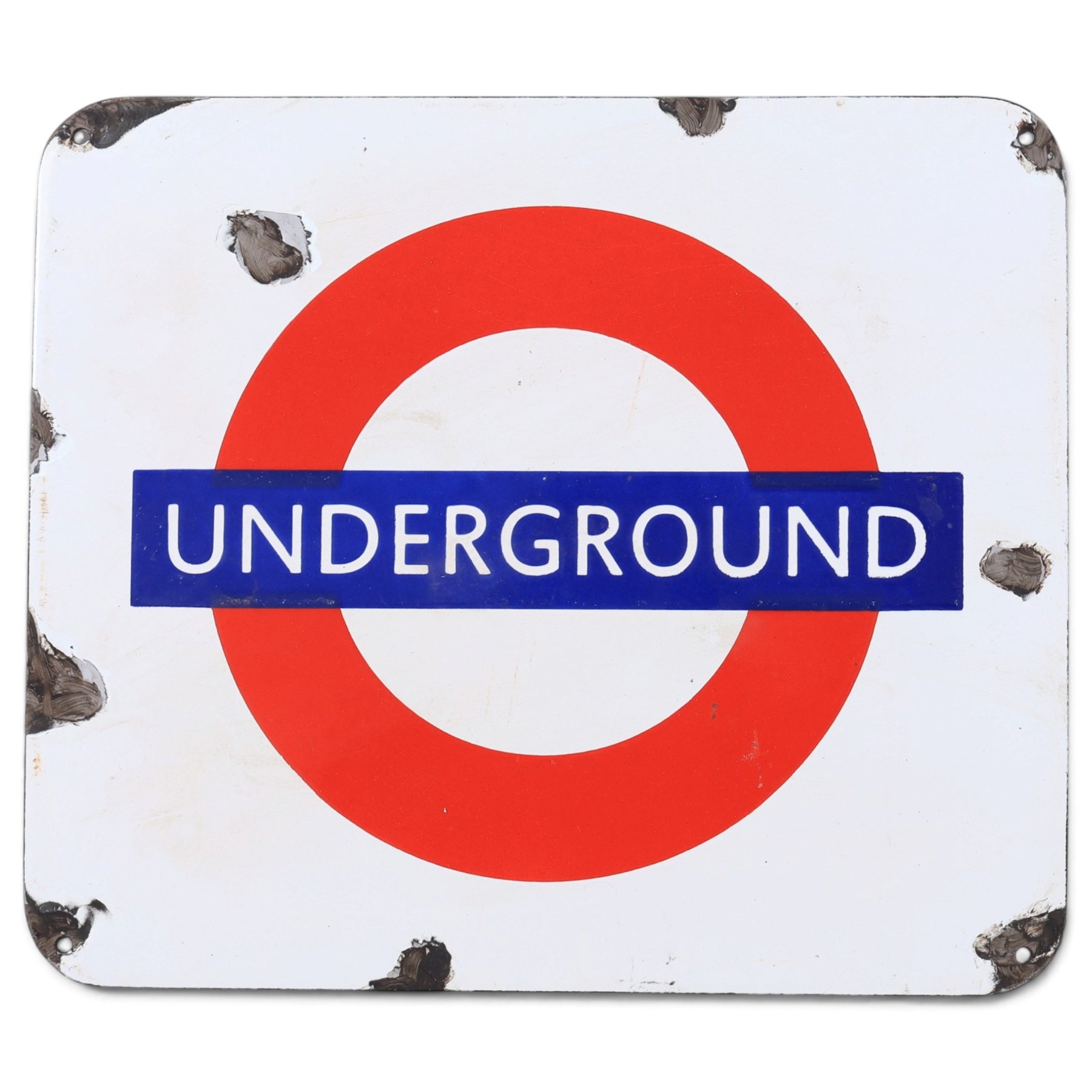 London 'Underground' reproduction enamel sign, H33cm