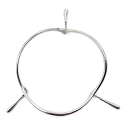  Silver multi drop necklace and matching bangle, hallmarked  