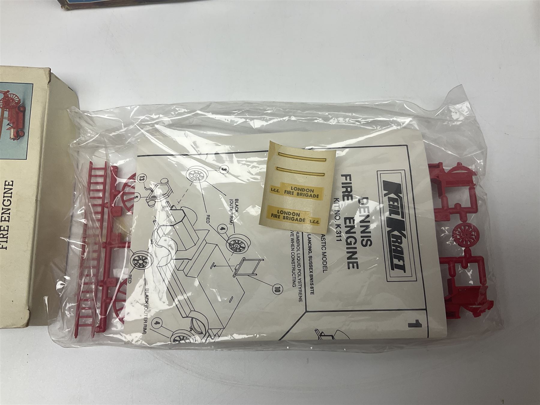 Seven scale model assembly kits to include Airfix, Heller, Italeri etc in one box