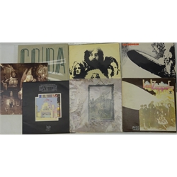  Collection of Led Zeppelin vinyl LP's, 'CODA', 'The Soundtrack from the Film the Song Remains the Same', two untitled records, 'II', 'III' and 'In Through The Out Door' (7)  