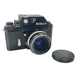  Nikon F Photomic camera body, serial no. 6543350, circa 1964, with 'Nikon NIKKOR-H Auto 1:2 f=50mm' lens, serial no. 1002112