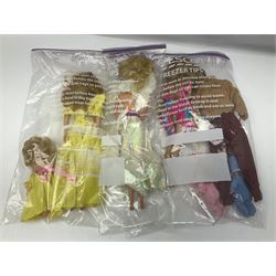 Barbie - 1980s fashion dolls comprising Tropical, Crystal, Barbie & Ken Rock Stars, Barbie & Ken with two babies; Barbie & child in matching yellow dresses, Pink 'n' Pretty and Barbie & Ken with Grandma, Grandpa and twins; all unboxed (17)