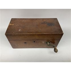 Magneto Electric Machine for Nervous Diseases, in a mahogany case, L25cm, H12cm