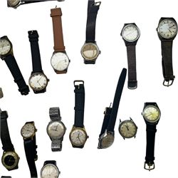 Collection of manual and automatic wristwatches including Zenith, Paul Jobin, Lanco, Nivada, Agefa, Majex, Gruen, Gerrard, Vincit, Oriosa, Bulova and Everite (30)