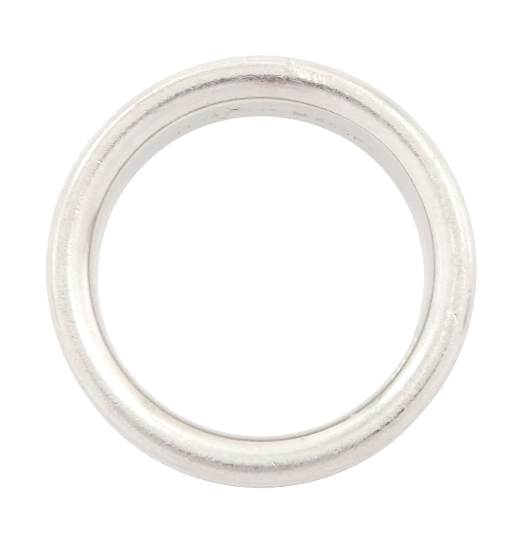 Henrich And Denzel platinum diamond full eternity ring, channel set with thirty-four round brilliant cut diamonds, stamped 950 PT, total diamond weight 0.73 carat