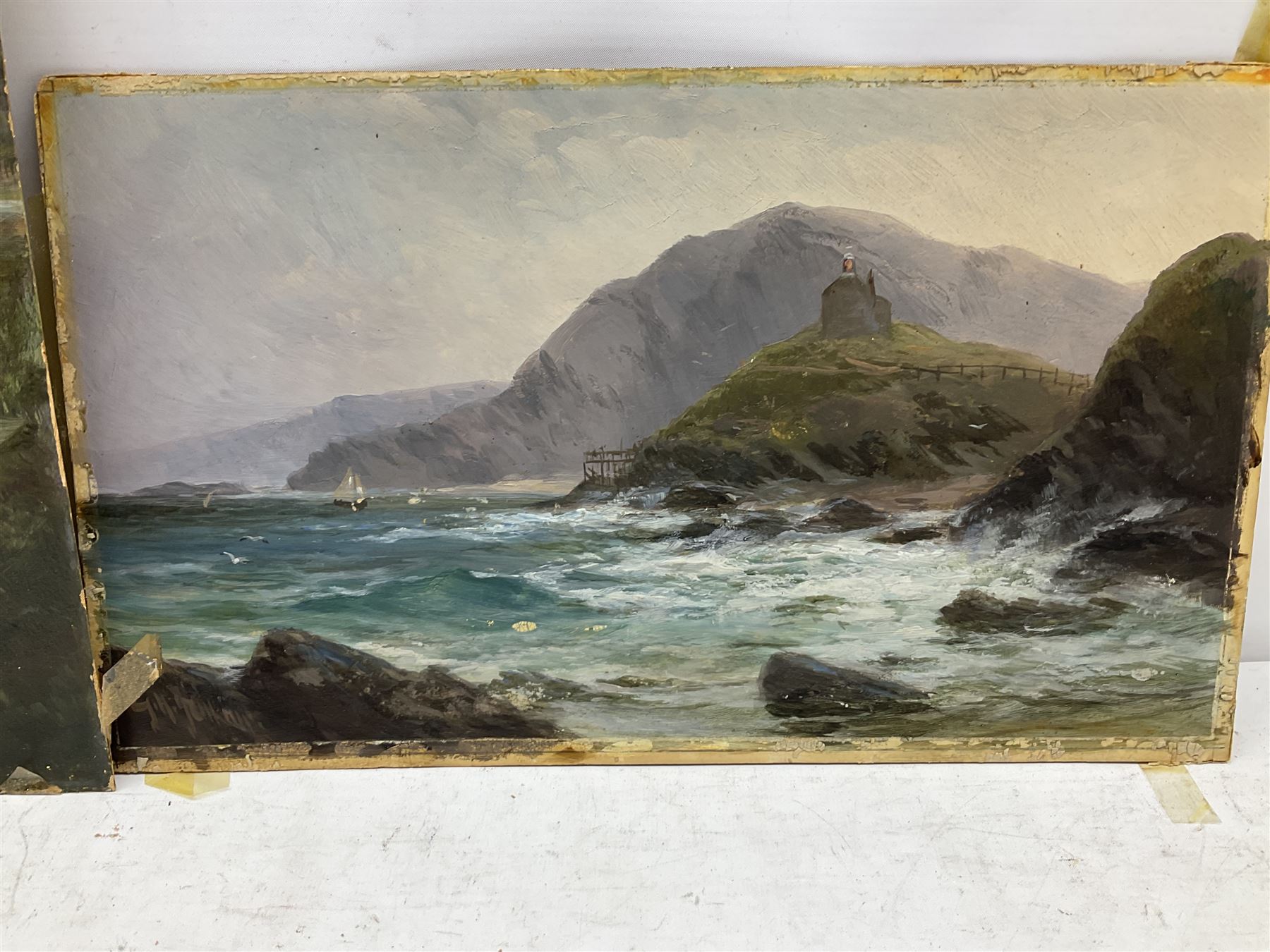 George Henry Jenkins (British 1843-1914): Coastal Shore Scene and