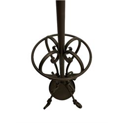 Scrolled metal work hall coat stand 