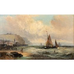 William Anslow Thornley (British fl.1858-1898): 'Off Scarborough', oil on canvas signed, t...