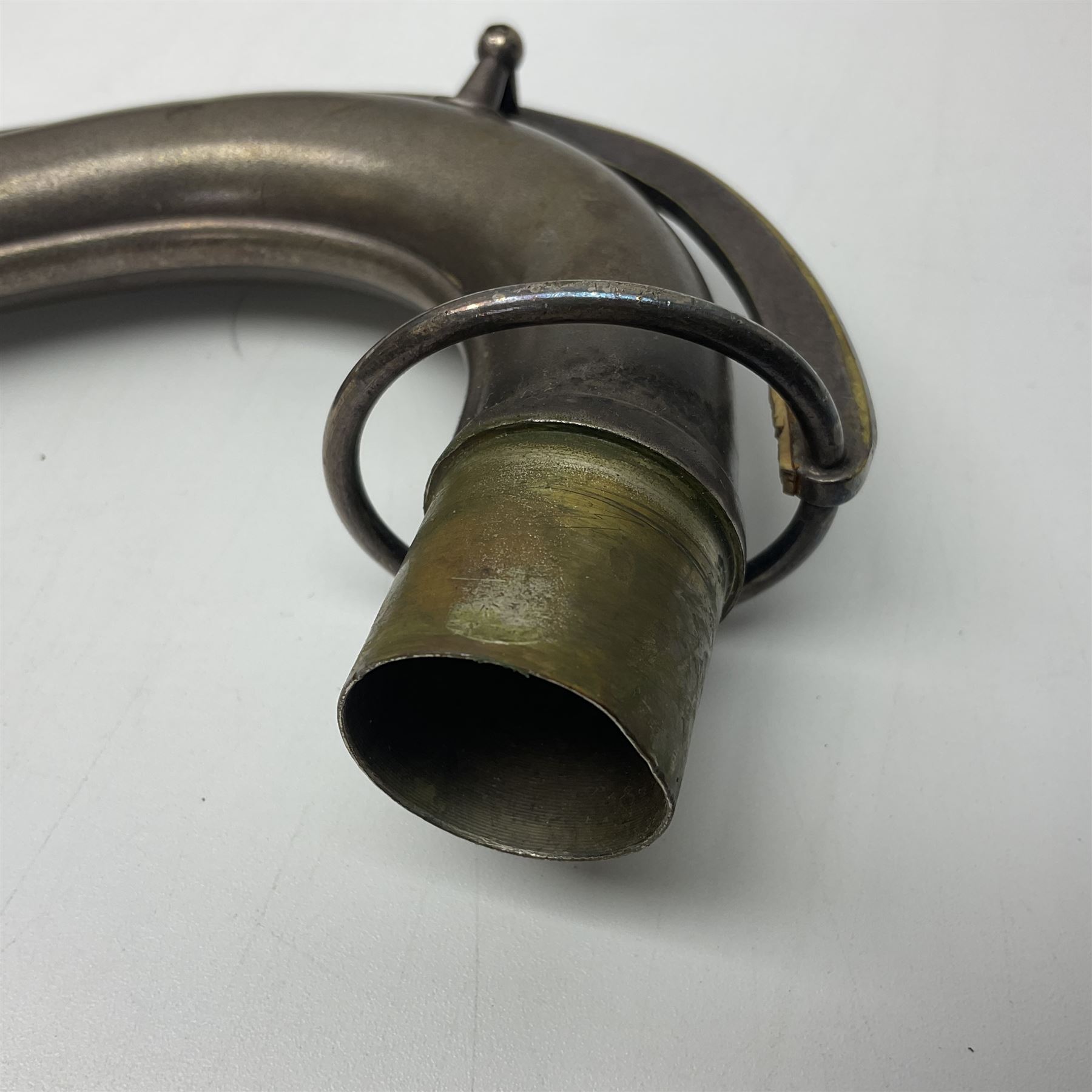 Early 20th century Elkhart Pan American C-Melody saxophone, Patd. Sept.14 1915, no.1153489, serial no.P27678; in fitted hard carrying case with crook