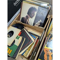 Collection of vinyl records, including Johnny Mathis, George Formby, Arthur Rosebery, Herb Alpert, etc in three boxes
