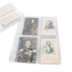 Thirty eight postcards of the Kaiser Wilhelm  