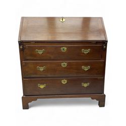 George III mahogany bureau, the fall fro