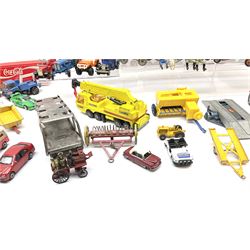 Various Makers - large quantity of unboxed and playworn die-cast models including Britains and other farm vehicles, Corgi, Lesney, Matchbox etc