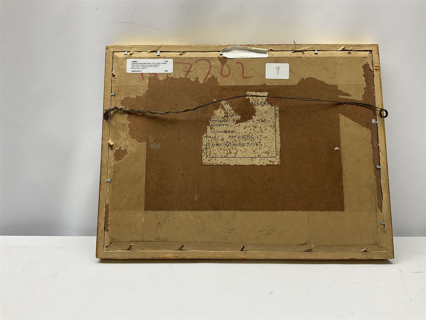 George Weatherill (British 1810-1890): Whitby Piers with Figures on Upgang Beach, watercolour unsigned 9cm x 14cm
Provenance: part of an important single owner Weatherill Family collection