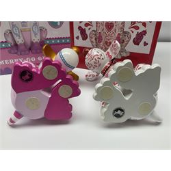 Wallace & Gromit - Gromit Unleashed: two Aardman Animations The Grand Appeal 'Gromit Unleashed' figures comprising Cupid and Merry-Go Gromit, both with boxes