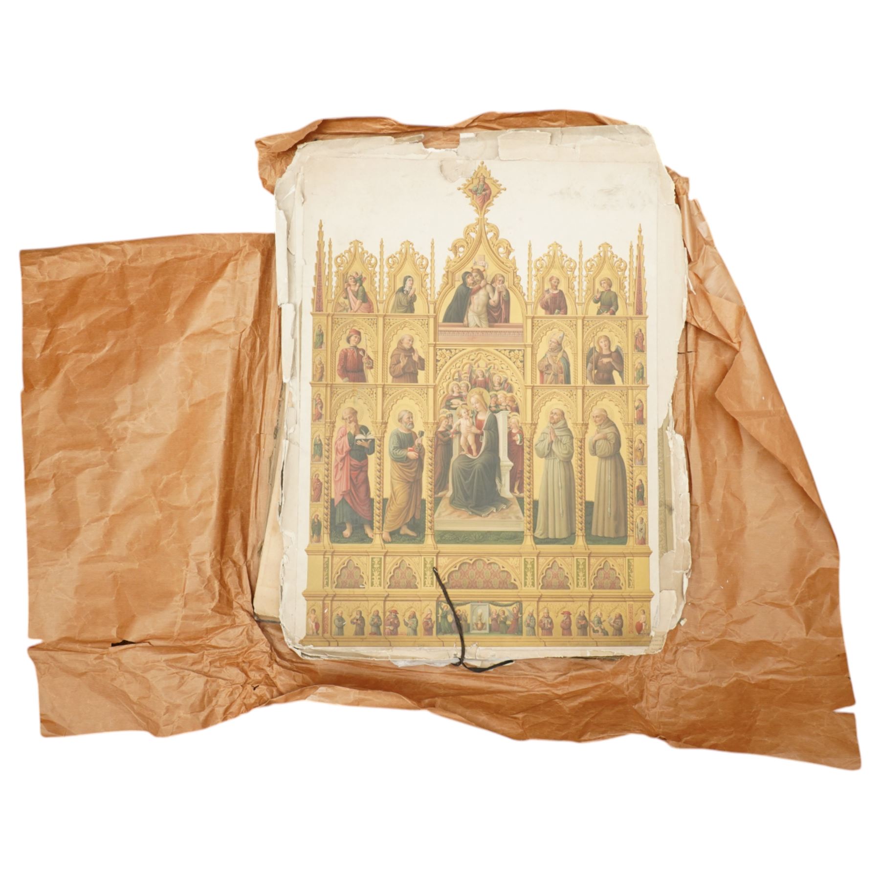 'The Transfiguration' 'The Virgin and Child' and 'The Virgin and Child with Attendant Saints', three Arundel Society chromolithographs with large quantity of religious and landscape etchings and prints (unframed) (qty)