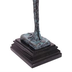 After Alberto Giacometti - Femme Venise bronze upon a stepped marble base, overall H50cm