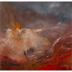 David Baumforth (British 1945-): 'The Hole of Horcum', acrylic on paper signed with monogr...
