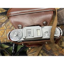 Rocwing photography studio lighting stands and shades, together with digital cameras and other camera equipment, in three boxes  