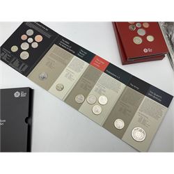 Two The Royal Mint United Kingdom Annual Coins Sets, dated 2015 and 2016, both in card folders with certificates