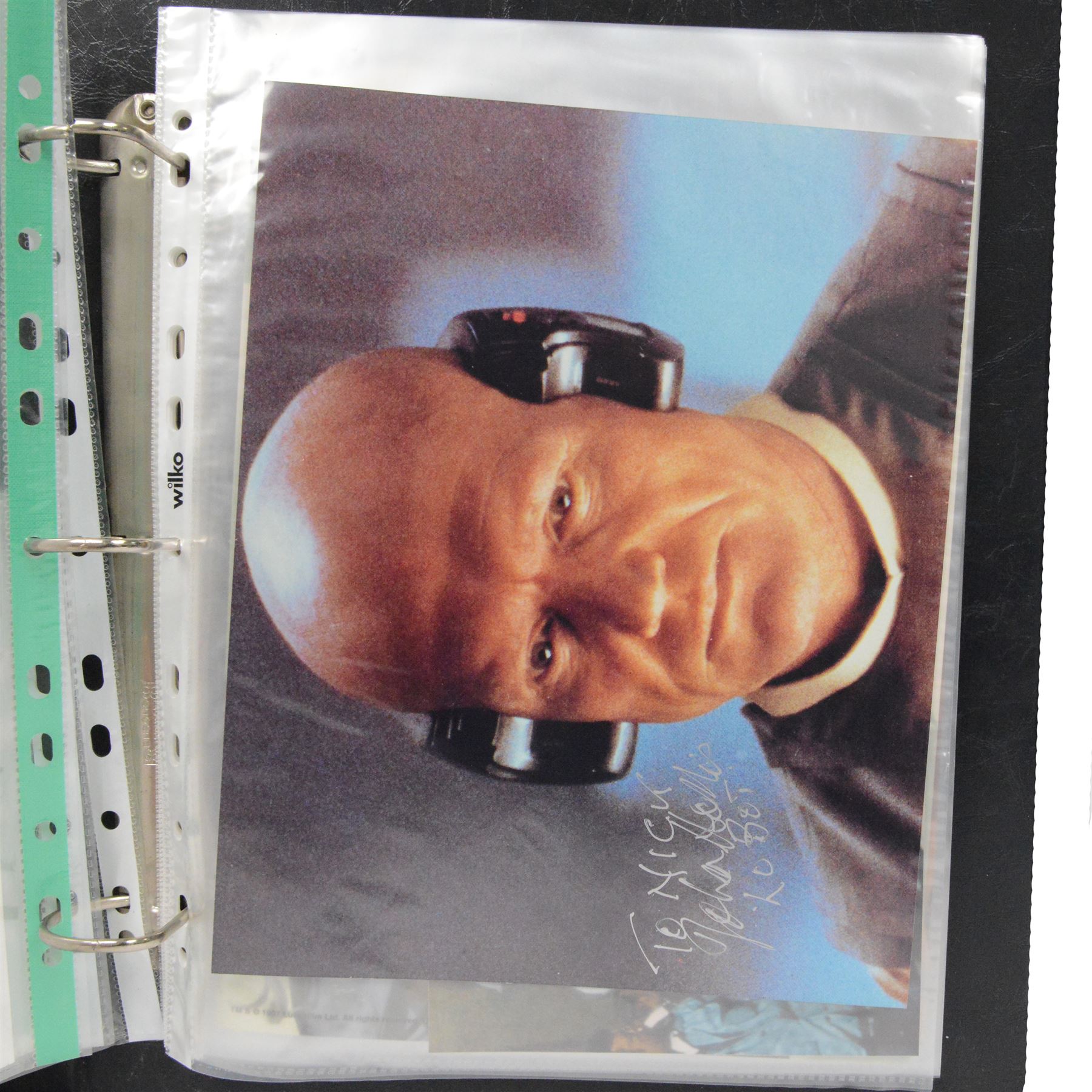 Collection of Sci-Fi signed photographs, mostly Star Wars, including Kenny Baker (R2D2), Jeremy Bulloch (Boba Fett), Michael Carter (Bib Fortuna), Phil Brown (Uncle Owen), Peter Mayhew (Chewbacca), Mike Edmonds (Logray), Warwick Davies (Wicket), Dave Prowse (Darth Vader) and Lou Ferringo (The Hulk), all dedicated, obtained at the Dave Prowse Promotions Mulitcon Event 1998 at The Norbreck Caste Hotel, Blackpool