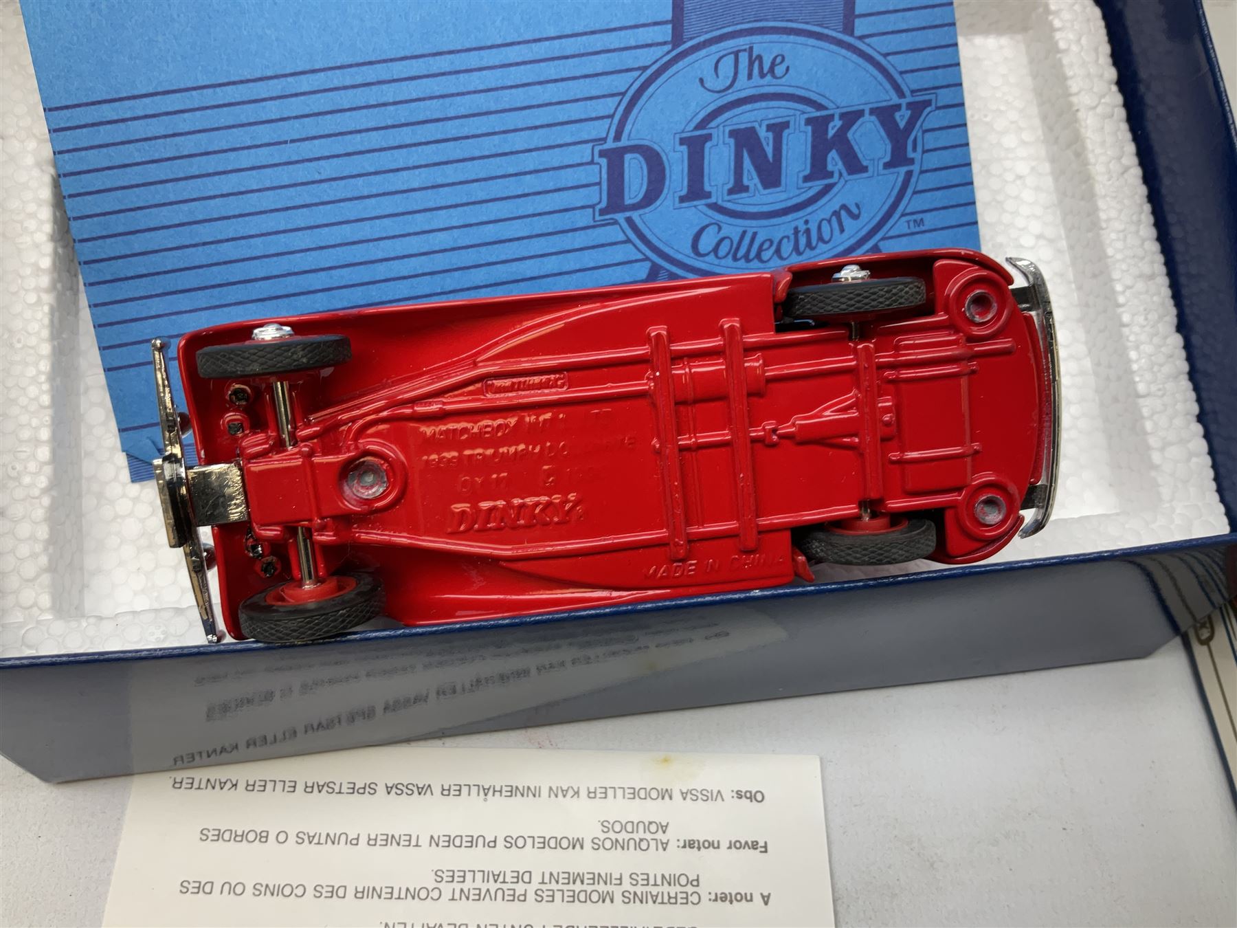 Dinky - Road Grader No.963; with blister box; Majorette Fire Engine No.3096; in window box; seven Matchbox 'Dinky Collection' die-cast models; all boxed; and American Popular Imports Inc. moulded resin fire engine; boxed (10)