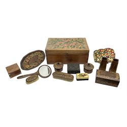 Folk art style dressing table set to inc