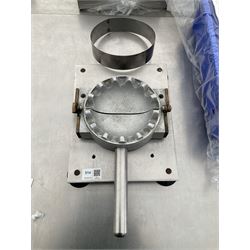 Cast iron Traditional (Cornish) Pasty press, with pastry cutter - THIS LOT IS TO BE COLLECTED BY APPOINTMENT FROM DUGGLEBY STORAGE, GREAT HILL, EASTFIELD, SCARBOROUGH, YO11 3TX