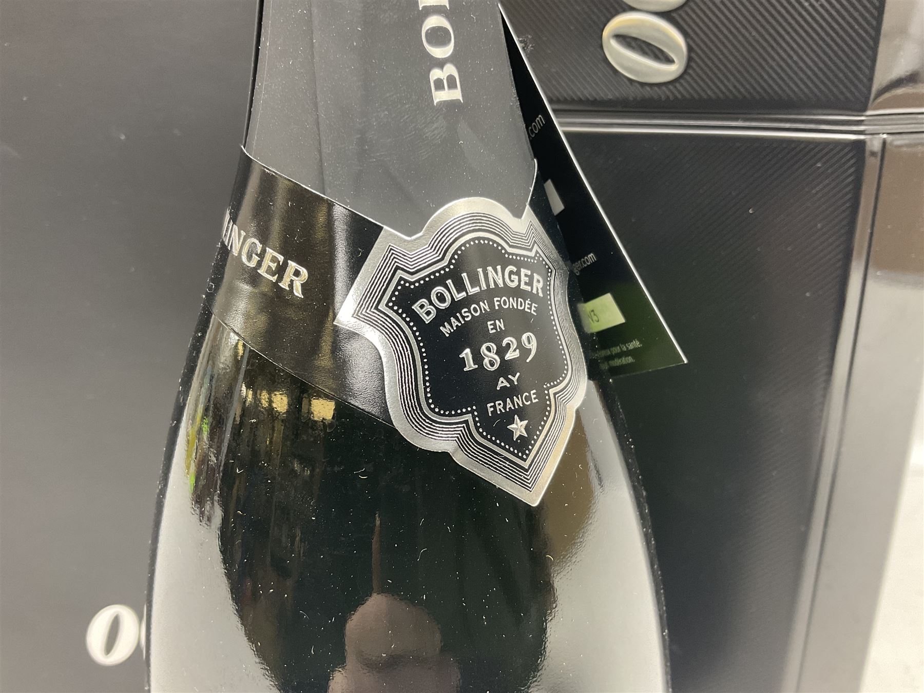Bollinger Millesime, 2009, James Bond 007 Spectre champagne, housed in original black twist open presentation case, bag and tag, 75cl, 12% vol