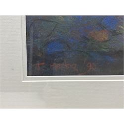 John Mackie (Scottish 1953-): Fishing Boat on the Edge of the Shore - 'Crail Fife', pastel signed and dated '90, titled verso 50cm x 68cm