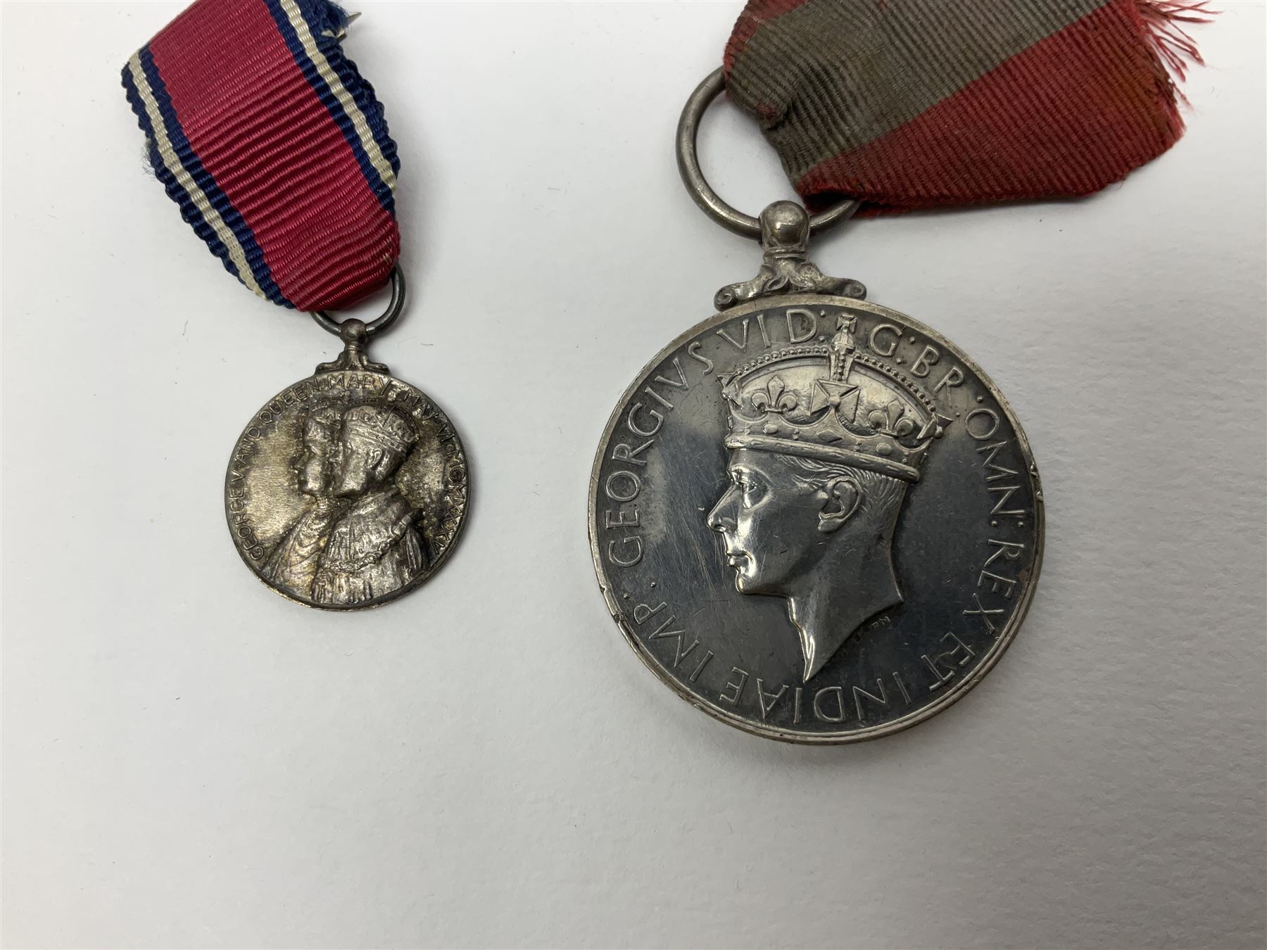 Imperial Service Medal awarded to James Roscow; four coronation medals for Edward VII, George VI and two Elizabeth II (both boxed); George V silver jubilee miniature; and two replica medals - Military Cross and Victoria South Africa 1877-8-9 (8)