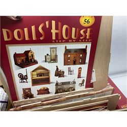 Del Prado Dolls House Step-by-Step Guide: Issues 1-110 (lacking 54,63,76,77 & 105); quantity of dolls house catalogues and booklets; and quantity of dolls house furniture and accessories