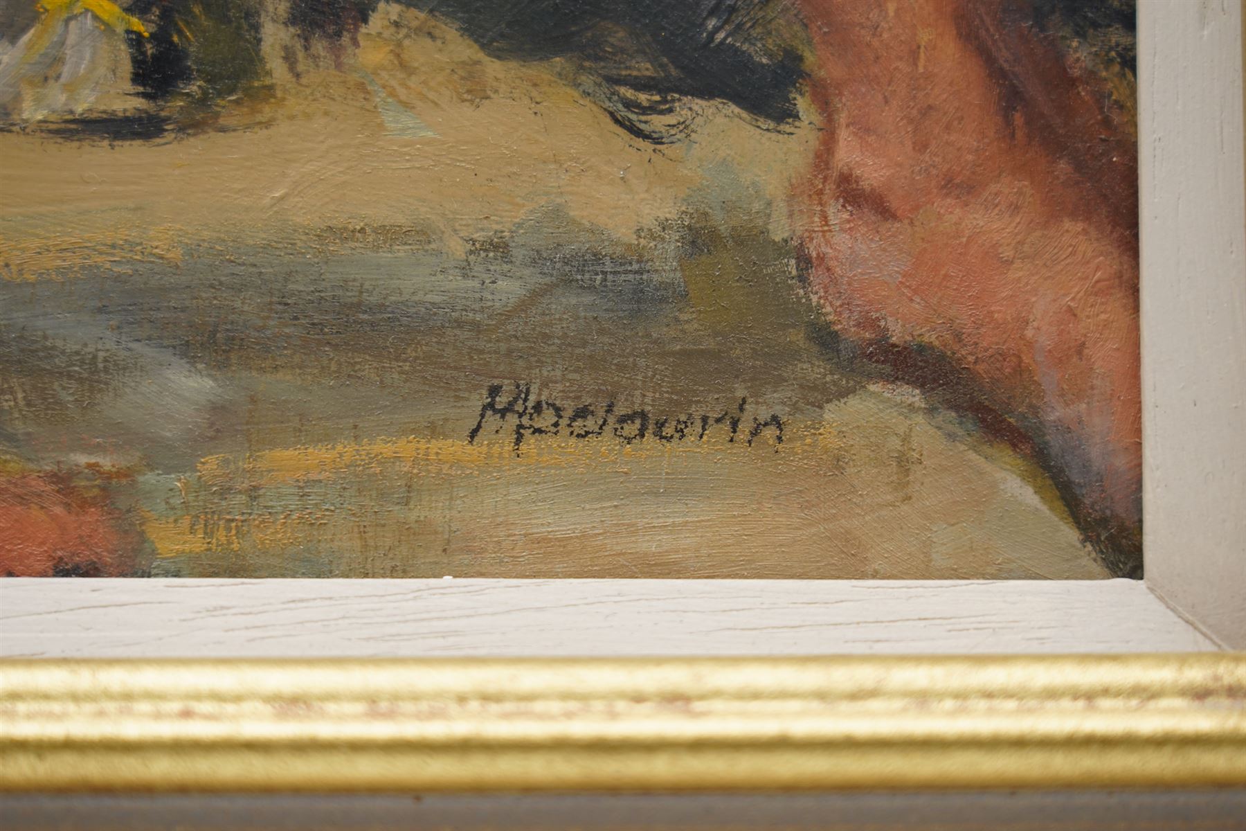 Pat Maclaurin (British 1933-2022): 'It was a Lovey Lunch', oil on board signed, titled verso 47cm x 29cm
