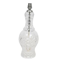 Waterford glass table lamp, H38cm