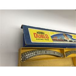 Hornby Dublo - three-rail EDP12 passenger train set with Duchess Class 4-6-2 locomotive 'Duchess of Montrose' No.46232 and tender, two coaches and one length of track, boxed; and three-rail EDP10 passenger set long box with Class N2 0-6-2 tank locomotive No.69567 and track only (2)