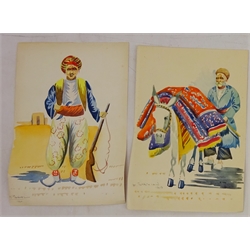  Figurative Studies, seven 20th century watercolours signed and dated by E. Svachian, four similar watercolours two signed M. Torbat L, 28cm x 19.5cm unframed (11)  Notes: Svachian is on of the artists from Studio D  