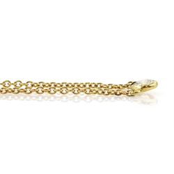 Tiffany & Co 'Diamonds by the Yard' 18ct gold single stone round brilliant cut diamond necklace, designed by Elsa Peretti, London import mark 1990, diamond approx 0.10 carat, boxed