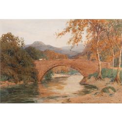 Alfred Heaton Cooper (British 1863-1929): Brig o' Turk in the Trossachs, watercolour signe...