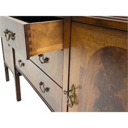 Early 20th century Georgian design sideboard, fitted with two cupboards and three drawers