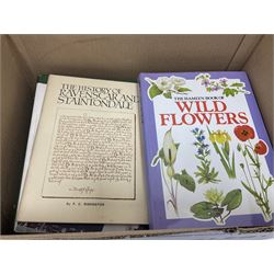 Collection of reference books, including William Morris by Himself, Moorcroft by Paul Atterbury, Frank Meadow Sutcliffe Photographs, The Complete Book of Modern Drumming, etc 