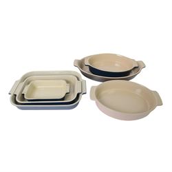 Le Creuset ceramic kitchen wares baking dishes, petit casseroles, jugs etc  