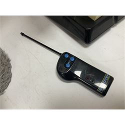 Scooter 2000 plastic battery operated remote control waiter robot with tray and remote control unit; together with a large 'Me To You' floor standing teddy bear (2)