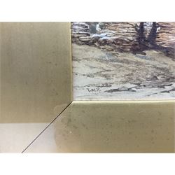 Thomas Miles Richardson Jnr. (British 1813-1890): 'A Castle Ruin', watercolour signed with initials 24cm x 35cm