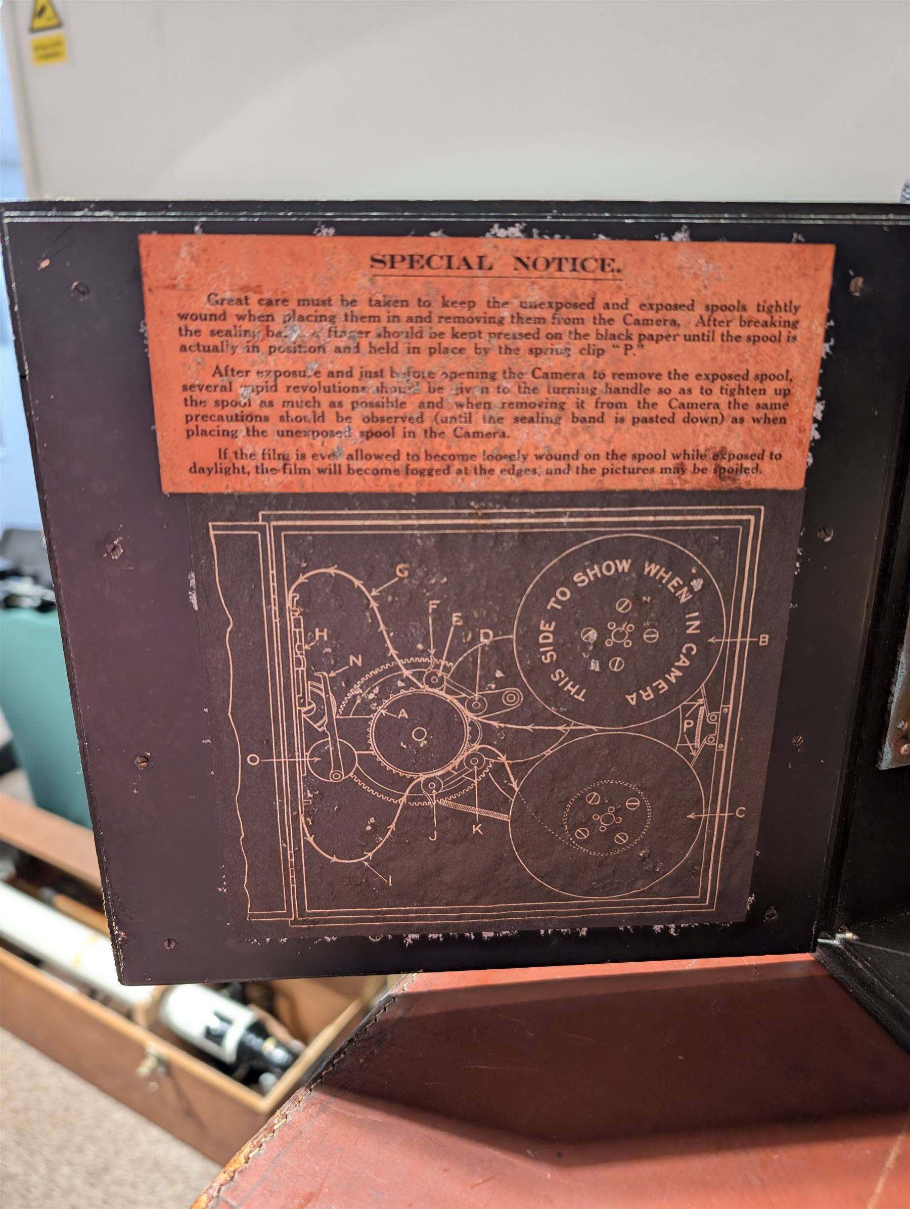 Ensign Cinematograph 35mm cine camera, with Aldis-Butcher Anastigmat F/3.1 2in lens, serial no. 106891